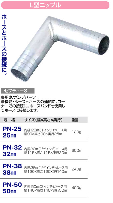 セフティー3 ホースジョイント 金属製 75mm PE-75 - 5