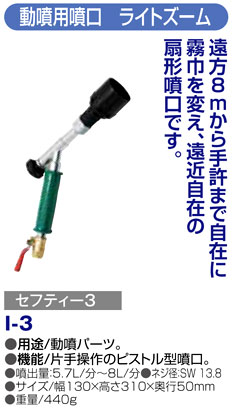 〔セフティー3〕動噴用噴口　ライトズーム