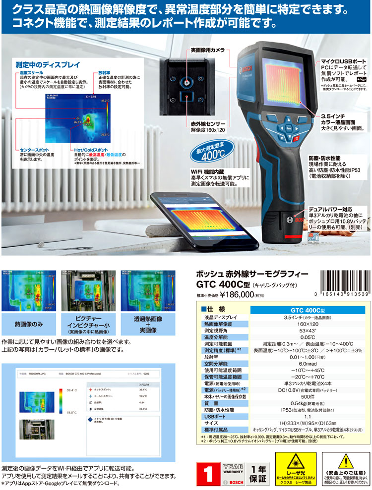 赤外線サーモグラフィ
