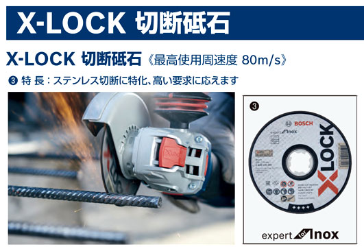 X-LOCK切断砥石エキスパート（ステンレス用）