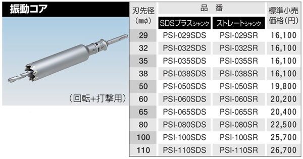 BOSCH(ボッシュ) ポリクリックシステム ALCコアカッター70mmφ PAL-070C