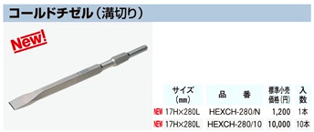 六角軸コールドチゼル