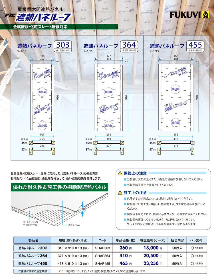 遮熱パネルルーフ３０３