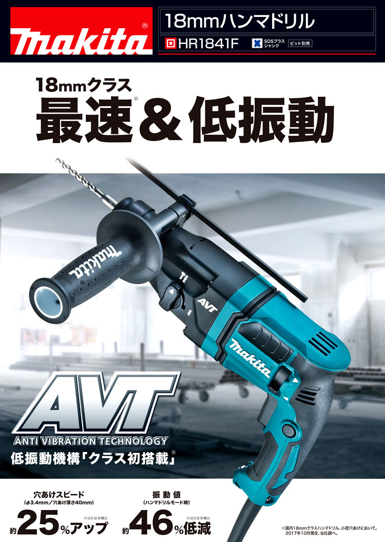 makita  18mmハンマードリル HR1841F