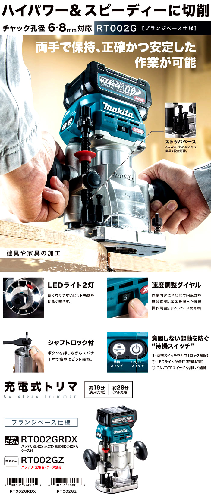 メーカー包装済】 Makita プランジベース