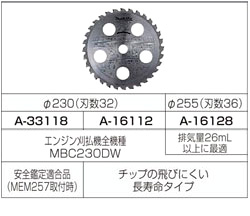 刈払機用ファインチップソー（長寿命タイプ）