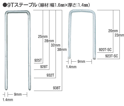 9T家具梱包用エアタッカ