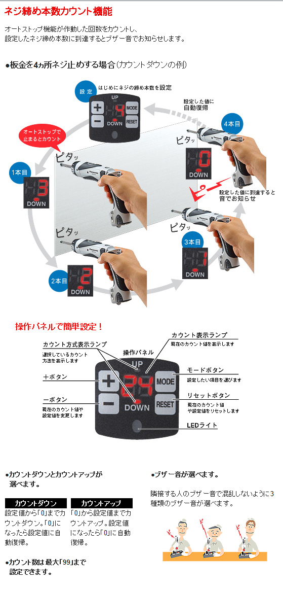 3.6V【1.5Ah電池1個付】充電スティックドリルドライバー