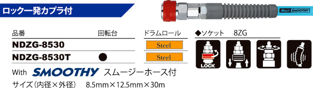 マッハ 常圧用B型ドラムスムージーホース付 NDZG-8530 / 建築現場用