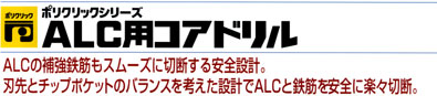 ミヤナガ 〔ポリクリック〕ALC用コアドリルセット(SDSプラス) PCALC65R