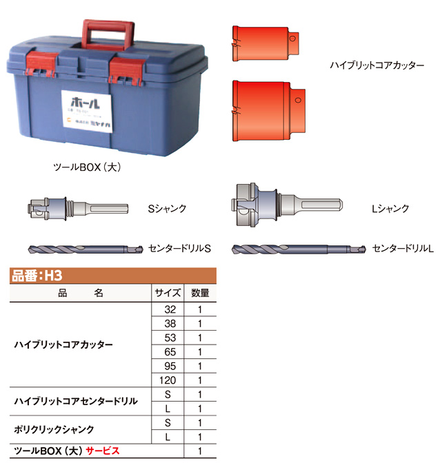 ミヤナガ ミヤナガ H3 コア給水キットH ハイブリットコア ストレート