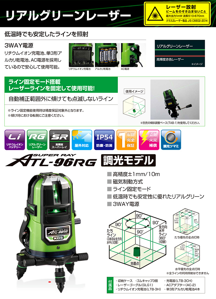 ムラテック KDS 〔調光付〕スーパーレイ リアルグリーンレーザー ATL