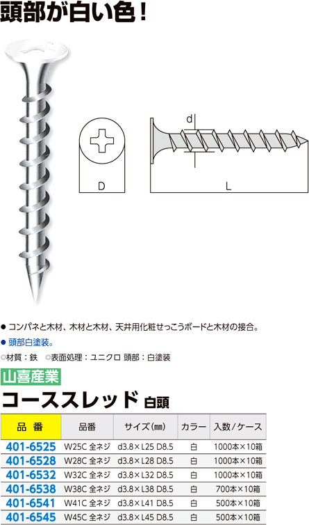 コーススレッド(白頭)