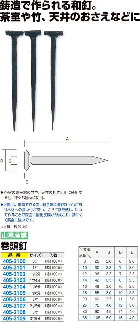 巻頭釘