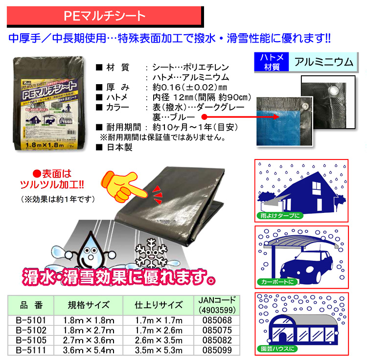 PEマルチシート(中厚手・撥水加工)