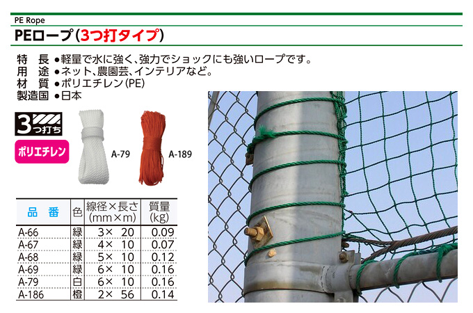 PEロープ(短カット)