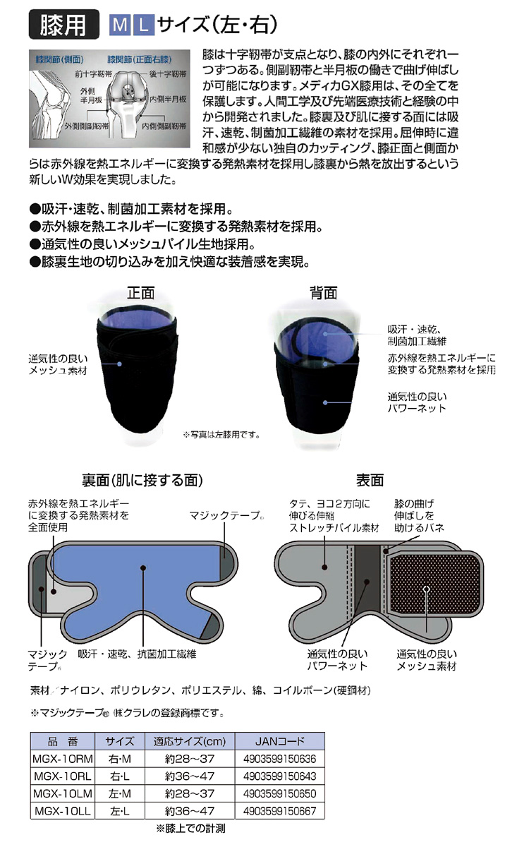メディカGX(膝)