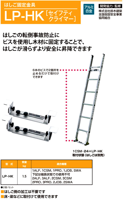 2021春夏新色】 機械と工具のテイクトップピカ Pica 片面使用型足場板 STSH-524 最大使用質量