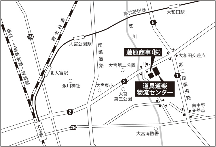 道具道楽への地図